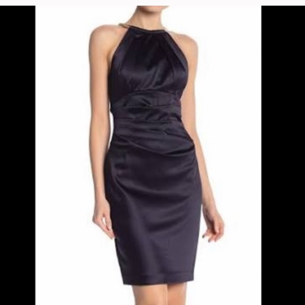 Eliza J Satin cocktail dress